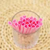 Disposable Cups Straws 10Pcs Pink Red Heart Shape Mouth Straw Bachelorette Party Drinking Wedding Birthday Tableware Supplies