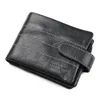 Code 1217 Fashion Men Wallets Echte lederen ontwerper Man Wallet Korte portemonnee met munten Pocket Card Holders Hoge kwaliteit 244D