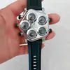 Designer Luxe Automatisch mechanisch horloge JKCO Tsjechische luipaard Siliconen tape Multi Movement Paar internet beroemdheid knappe horloges voor mannen