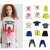 T-shirts barns sommar kortärmade shortsl2405