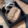 Chanellly Cchanel Chanelllies Mini Top Gold Perline CC Box Borse da donna CC Designer Brsecskin Calfskin Bagna cosmetica vera pelle trapuntata MATELASSE METALLICA VANITY