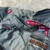 Jeans de carga JNCO de rua JNCO Y2K Hip Hop Multi Pocket Retro Baggy calça de calça masculina Momens gótico Cintura largura de perna larga calça 240504
