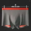 Underpants Men Nylon Boxer Slievi soft pugili da uomo traspirante con una rapida tecnologia a secco u design convesso per comodo