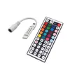 LED -stroken 5050 60 Leding Lichten Strip Waterdicht RGB 5m Licht 44Key IR Remote Controller DC 12V Voeding Drop Leving Lighting Holid DHMZX