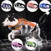 Hondenkleding Leven ET Reflecterend Zomer Zomer Kleine grote honden Swimwear Veiligheid Vest Swimsuit Verbeterde drijfvermogen PET H240506