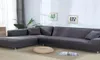 Color de color gris Couch Sofá Cover Cover Cover Sofá para la sala de estar Sectional Slip -Slippchair Muebles4374399