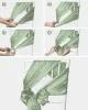 Sashes Sage Green 24pcs 17x275cm Satin chaise Sashes Bows Chair Cover Ribbons pour Banquet de mariage Party Baby Shower Event Event Decorations