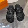 Designerinnen Frauen rutschen Sandalen flache Mann Slipper Drehbuch Logo Denim Slide Sandale Plattform Schwarze hellblaue Leinwand Schieber Damenschuhe Luxus Sommer-Slipper Größe 35-41