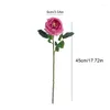 Fleurs décoratives 1pc-Feeling Hydrating Roses Artificial Wedding Bride Bouquet Real Touch Rose Party Party Home Decoration Floral