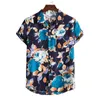 Camisas casuais masculinas camisetas masculinas camisetas de luxo de luxo Man Man FR Remessa de moda Bloups Social Hawaiian Cotton Kit de alta qualidade Y240506