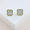 Cheap price and highquality earring jewelry Fashionable four leaf clover earrings for female design highend new with common cleefly