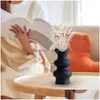Vasi Vasi di fiori in ceramica Elegante minimalismo moderno Decorativo semplice per la scrivania del raggio di cabinetto Centrotavola Delivery Delivery Delivery G Dhxyi