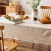 Pads Cotton and Linen Tablecloth for Table Retro Striped Coffee Table Cover Nordic Rectangular Table Cloth Home Decor