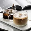 Tumblers KEMORELA Creative Alphabet Glass Large Juice Cup with Handle Office Tea Dessert Oatmeal Breakfast H240506