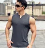 Men's Tank Tops 2024 Summer Men V-neck Vest Gym Top Fitness Sleeveless Shirt Training Sports Undershirt Gyms Train
