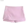 Shorts femininos 2024 Primavera Novo produto feminino quente e sexy estilo de camisa pendurada pescoço top lazer casual mini shorts moda wx
