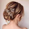 Bandons Brides Hair Wedding Hair Accessoires à la mode en alliage en alliage en forme de U Stick Fourk Girls Banquet Noiva Bijoux Q240506