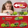 Andra leksaker Childrens Electric Magic Climbing Dinosaur Track Toy Engineering Car Childrens Track Car Train Toy Childrens Birthday Giftl240502