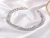 Mrożony motyl Naszyjnik Cuban Link Choker Naszyjnik Prezenty dla kobiet łańcuchy motyla Bling Hip Hope Biżuteria G09138103925