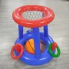 Opblaasbare ring gooien ferrule game zwevende basketbal hoepel interactief water sport speelgoedfeestje voorkeur voor strand plezier pool accessoire 240506