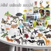 Other Toys Mini Animal Model 12p Simulated Animal Farm Poultry Model Marine Animal Dinosaur Set Cute Education Mini Childrens ToysL240502