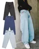 Jean Big Boy Baggy Y2k Blue Jeans pour femmes High Waited Slouchy Cartoon Graphic Brodery Denim Pantalons Vintage Streetwear 240430