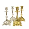 Hållare Metal Gold Silver Silver Single Arm Candle Holders Home Romantic Candlelight Dinner Props Hotel Wedding Party Stick Candle Stand Dekor