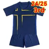 23 24 Boca Juniors Kid Kit Soccer Jerseys Cavani Fernandez Benedetto Marcos Rojo Zeballos Advincula Home Away 3rd Football Shirts