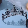 Clips de cheveux Baroque Crystal Crown Tiare