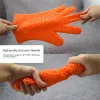 Handschuhe Neue Silikonofen Küchenhandschuh Hitzebeständige dicke Kochgrill Grill Schnitzer Gadgets Zubehör Gloves