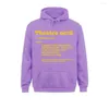 Mens Hoodies Sweatshirts Musical Theatre Dictionary Funny Definition Theatre Fan Streetoutdoor Fall Sportswears Women Drop Delivery AP DHDJX