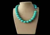 Natuurlijk 12 mm turquoise blauwe zuidzee -shell parel ronde edelsteen ketting 16250390391776033