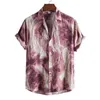 Camisas casuais masculinas Hawaiian Grandize Shirts Designer de algodão Designer de luxo T-shirt Tiki Camisetas Man FR Remessa de moda Bloups Social Y240506zeem