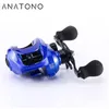 Anatono Baitcasting SF03 Fiskrulle 63 1 Gear Ratio Gjutning Smooth Metal Jigging Shallow Spool 240506