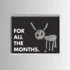 Miniatures 2024 Calendarovo Drake pour tous les mois Slime You Out Calendar Planner Office Home Office Mur Calendrier Autodiscipline Planni