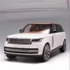 Modelo de Diecast Cars 2023 1/18 Land Rover Range Rover SUV Modelo de automóvil de aleación Die Cast Metal Off Road Model Sound and Light Simulation Toy Giftsl2405