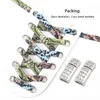 Schuhteile Keine Krawattenschnüre für Sneaker Magnetic Diamond Lock Shoelaces Flat Elastic Cashew Blüten Schnürsenkel ohne Krawatten Schoester flache, elastische Cashewblüten