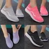 Fitness Shoes 2024 Women Sneakers Summer Vulcanized Slip On Flat Plus Size Loafers Walking Sock #5.27