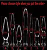 Kristallglas Dildos Vagina Anal Plug Unisex Anus Vergrößerung Dilator Masturbation Produkt Erwachsener Bondage BDSM Sex Butt Toy 7 Style5816188