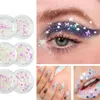 Body Glitter Festival Night Glow Makeup Luminous Body Oko Browitlitt Crei cekinowa krem ​​gwóźdź Art duże cekiny Shimmer Diamond Body Bliters D240503