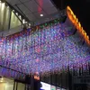 3525m LED ICTICLE STRING LUMILES CURTON CURTOIN FAIRY GARLAND RÉTÉ OUTERNOOR POUR ANNÉE MOIDE Street Holiday Decor 240506