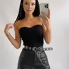 Camis sexy symmetrische strapless tube top chic hete zoete gewas Korean tank dames party clue corset mode klassiek strapless vest