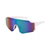 Lunettes de soleil Cross Border - Sellling Femmes Outdoor Cycling One-Piece Bicycles pare-brise Colorful Sports 9830