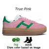 Designer Bold Platform Casual Shoes Cream Collegiate Green Pink Gum White Black Women Sports Trainers Top Fashion Suede Leather Plate-forme Woman Outdoor Sneakers