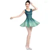 Scenkläder vuxen flytande balettdans kjol latin träning klänning etnisk prestanda gradvis modern kläder