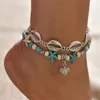 Anklet Creative Fashion Nieuwe metalen shell Turtle Pendant zeester