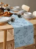 Elegante elegante Minimalista Geometría Arte Corredores de mesa de lino Fiesta de bodas Holiday Kitchen Decoración para el hogar Cinable 240430