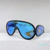 Lunettes de soleil des concepteurs Lunes de logo pour hommes et femmes en forme d'aile en forme d'objectif anti-monnaie UV400