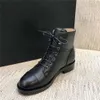 Kanales speicher Schuhe Designer Zehenstiefel nackt schwarz mittelschwerer Kurzstiefel Schuhe 23.11v