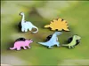 Épingles broches bijoux Étudiant dessin animé série de dinosaures broche drop huile mignon animal schoolbag cor badge alliage en émail épingle à revers pour d4450792